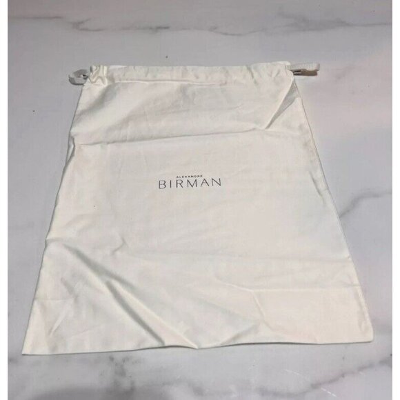Alexandre Birman Ivory Dust Bag For Travel Shoes  14.5" x 11.25" Preowned - Picture 1 of 5